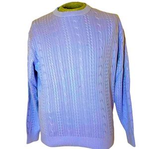 Men’s Cotton Pullover in Cable Stitch